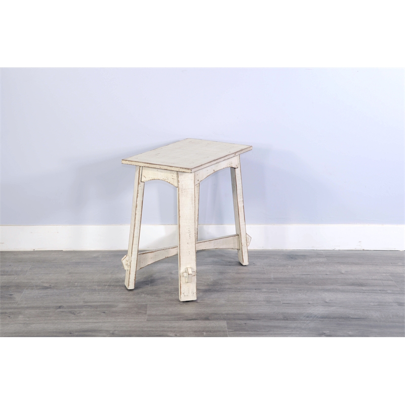 Sunny Designs White Sand Chair Side Table