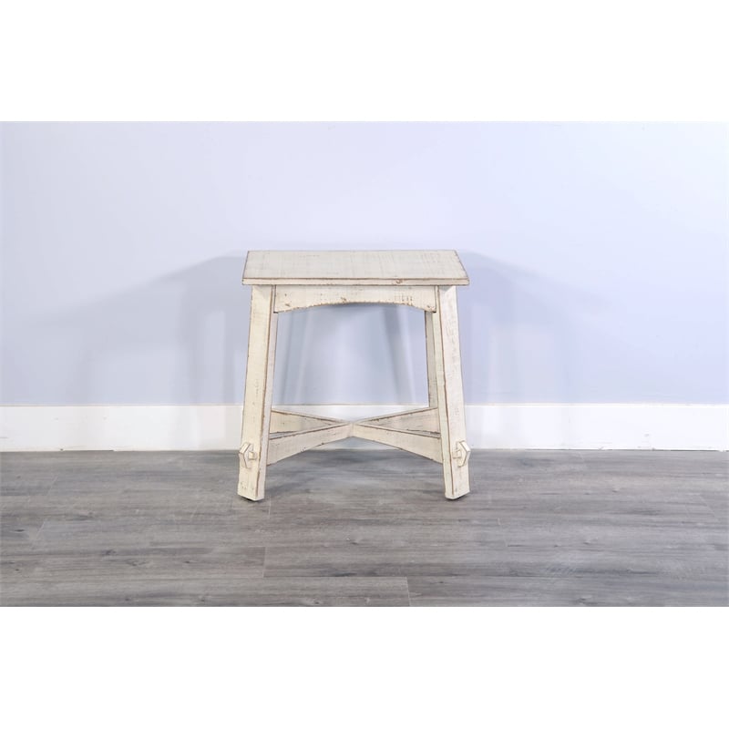 Sunny Designs White Sand Chair Side Table
