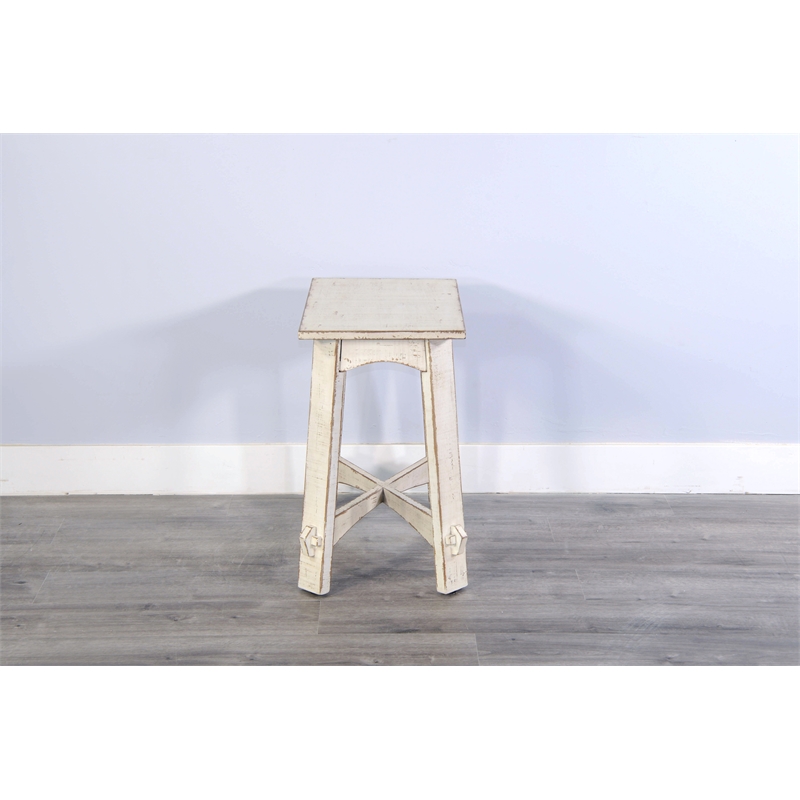 Sunny Designs White Sand Chair Side Table