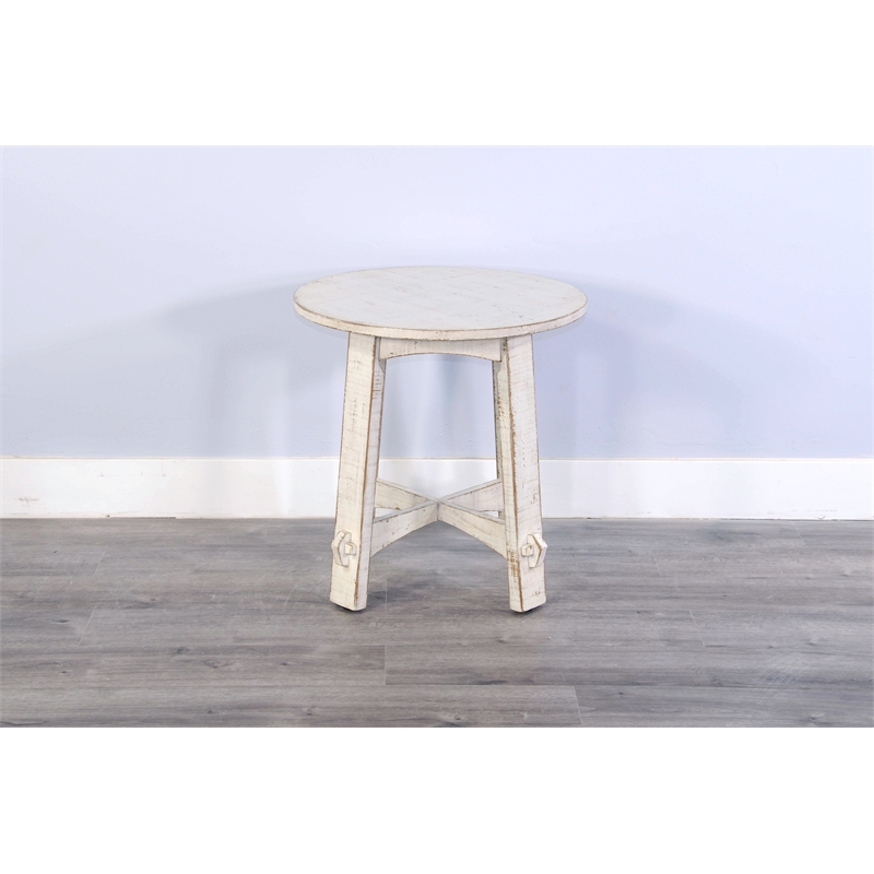 Sunny Designs White Sand End Table