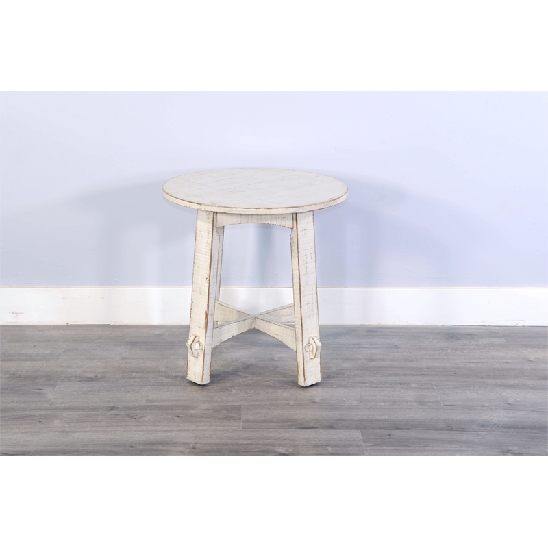 Sunny Designs White Sand End Table