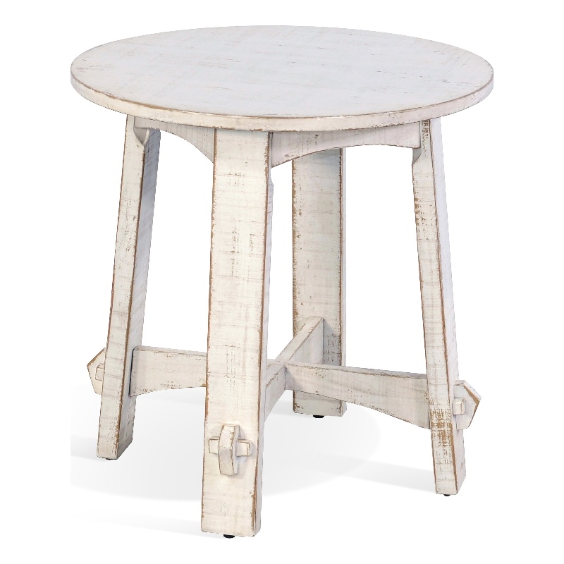 Sunny Designs White Sand End Table
