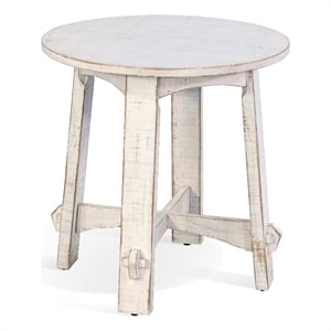 Sunny Designs White Sand End Table