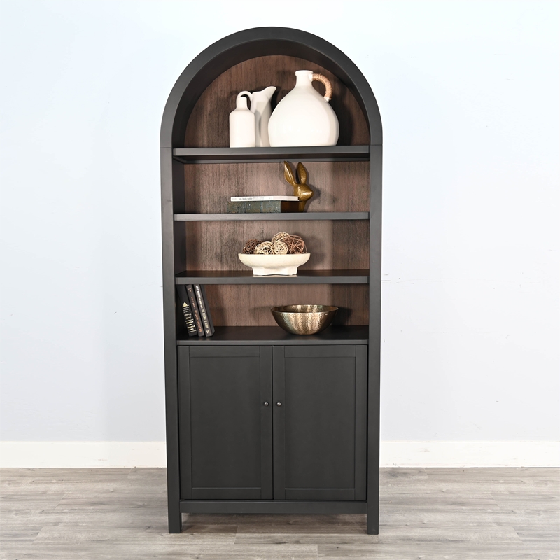 Sunny Designs Arched Display Cabinet with Doors