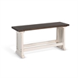 Sunny Designs Solid Wood Dining Bench in Brown/White