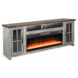Sunny Designs 76&quot Media Console with Electric Fireplace