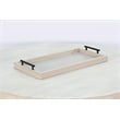 Sunny Designs Rectangular Tessa Wood Dining Table Tray