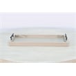 Sunny Designs Rectangular Tessa Wood Dining Table Tray