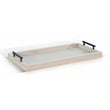 Sunny Designs Rectangular Tessa Wood Dining Table Tray
