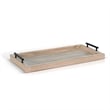 Sunny Designs Rectangular Tessa Wood Dining Table Tray