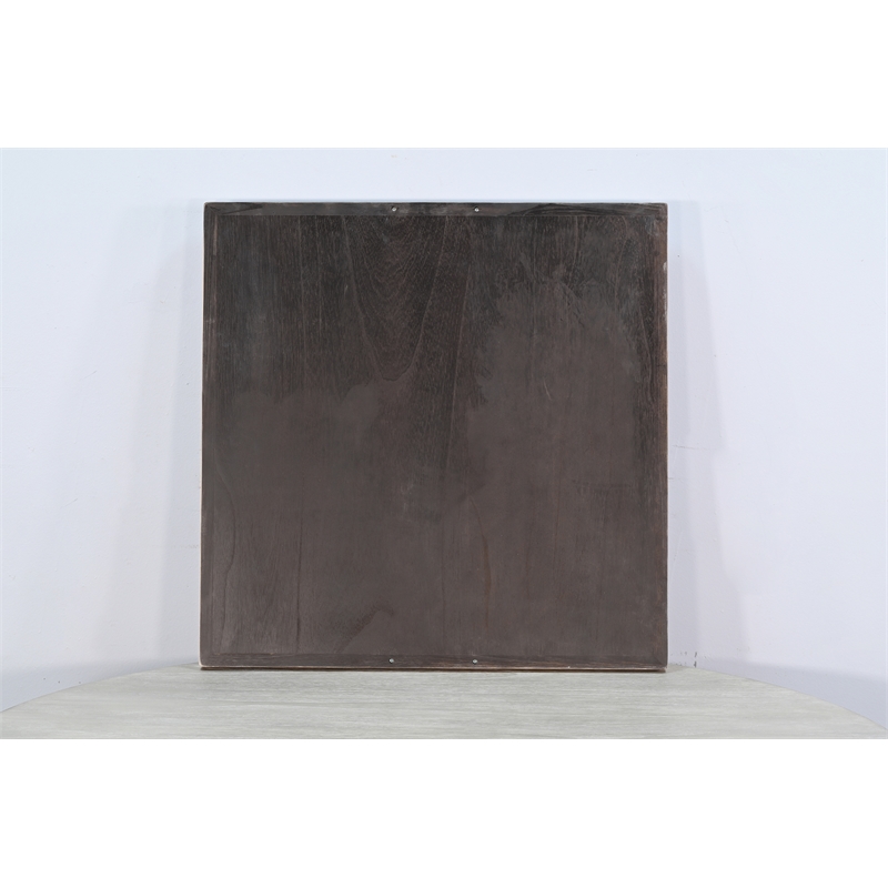 Sunny Designs Square Wood Tessa Ottoman Tray