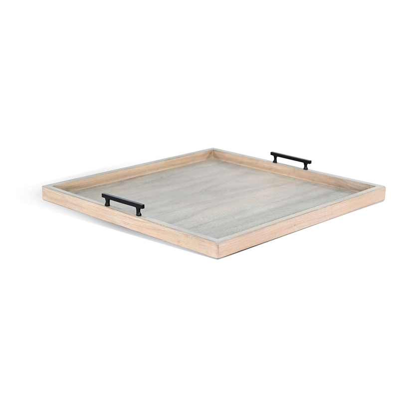 Sunny Designs Wheat Square Tessa Ottoman Tray