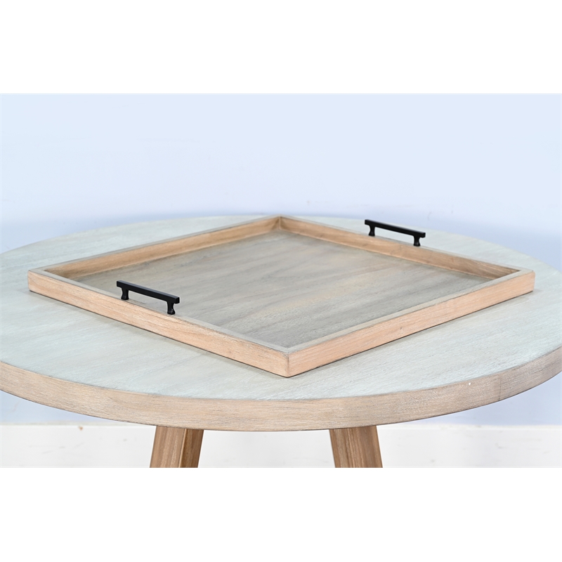 Sunny Designs Wheat Square Tessa Ottoman Tray