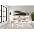 Sunny Designs Drop Leaf Round Wood Dining Table