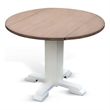 Sunny Designs Drop Leaf Round Wood Dining Table
