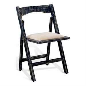 Sunny Designs Distressed Folding Wood Dining Chair (Set of 2)