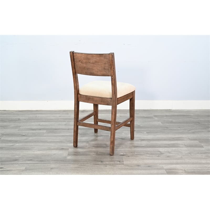 sunny designs gibson wood counter stool with back (set of 2)