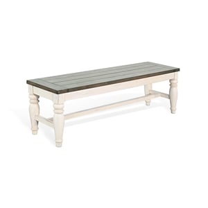Sunny Designs Pasadena Bench with Mindi Veneer Seat