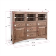 Sunny Designs Yellowstone Display Cabinet Wood Server