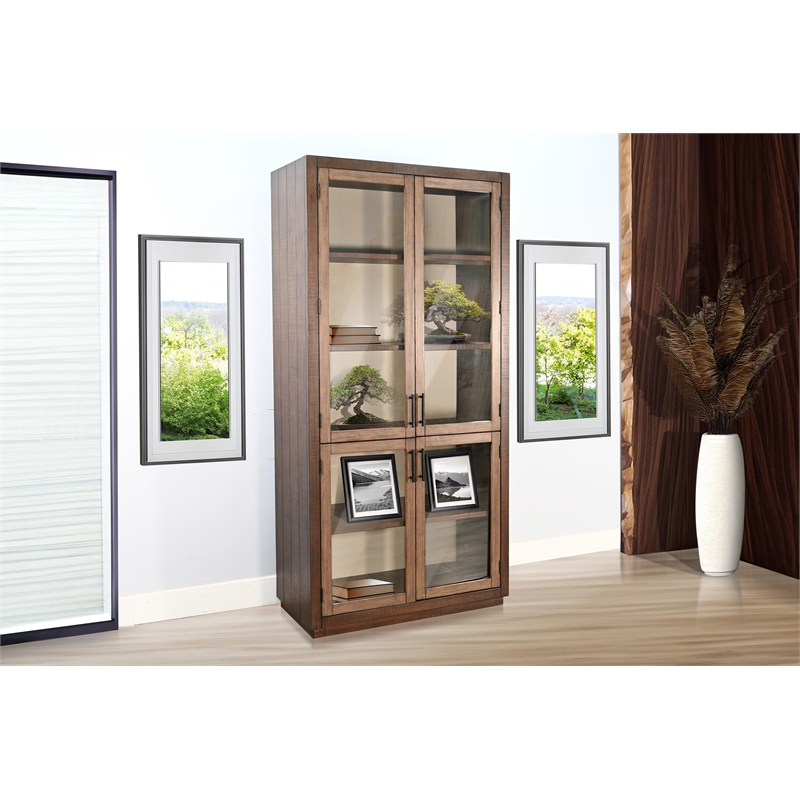 Sunny Designs Boise Tall Glass Display Cabinet