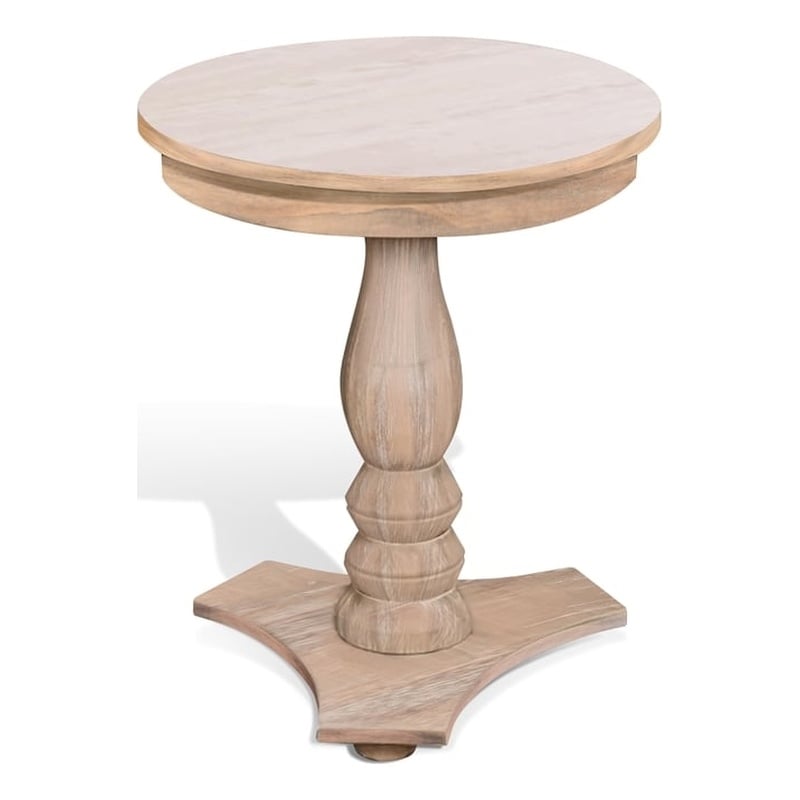 Sunny Designs Bijou Round Wood Accent Table