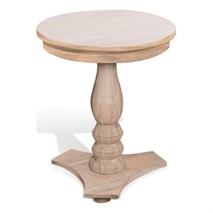 Sunny Designs Bijou Round Wood Accent Table