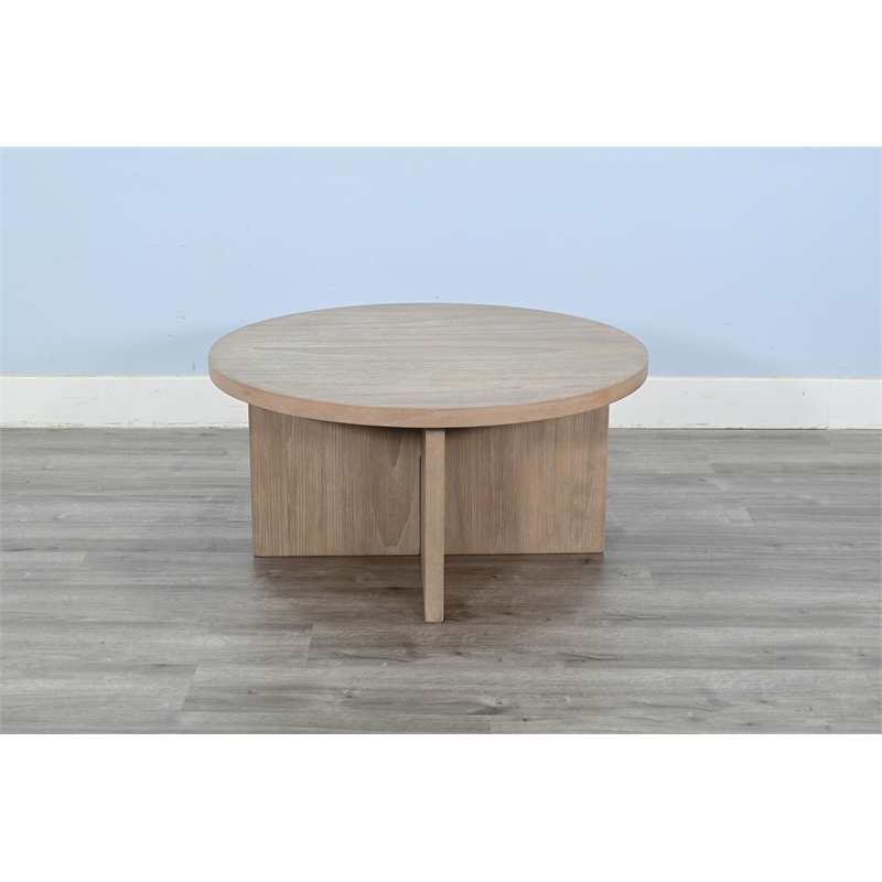 Sunny Designs Round Large Wood Accent Table