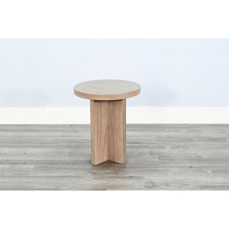 Sunny Designs Round Small Wood Accent Table