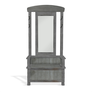 Sunny Designs 78&quot 4-hook Farmhouse Wood Hall Tree