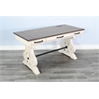 Sunny Designs White Desk with Power Strip