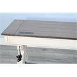 Sunny Designs White Desk with Power Strip
