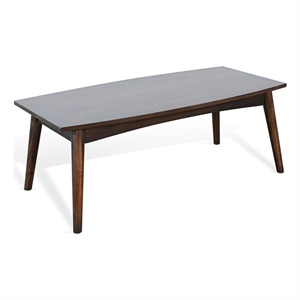 Sunny Designs Mid-Century Coffee Brown Sofa Table