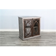 Sunny Designs Media Grey Wood Accent Cabinet