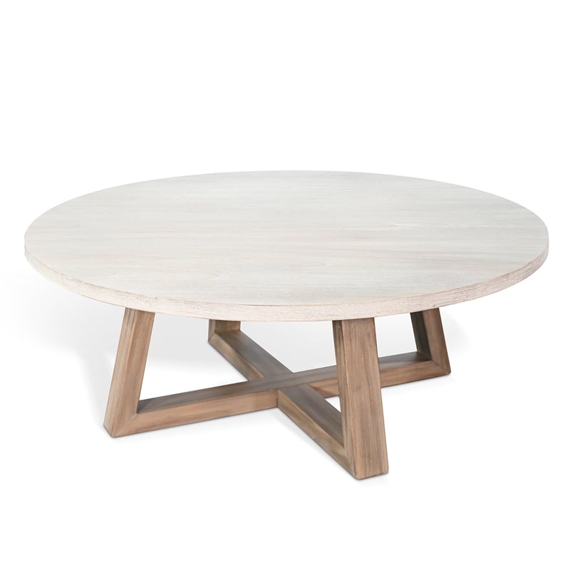 Sunny Designs Rowan Round Wood Coffee Table