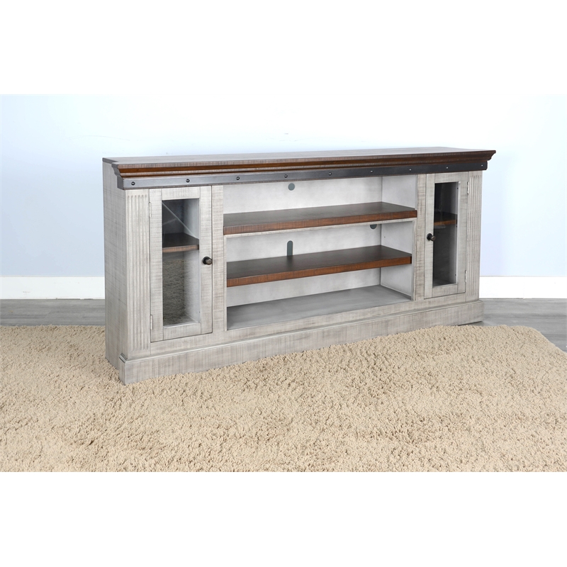 Sunny Designs Grey Wood Media Console