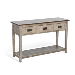 Sunny Designs Two Tone Grey Wood Sofa Table