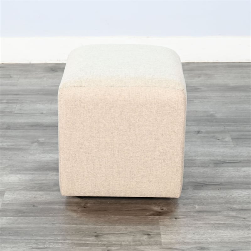 Sunny Designs Gibson Ottoman Cushion Stool with Casters