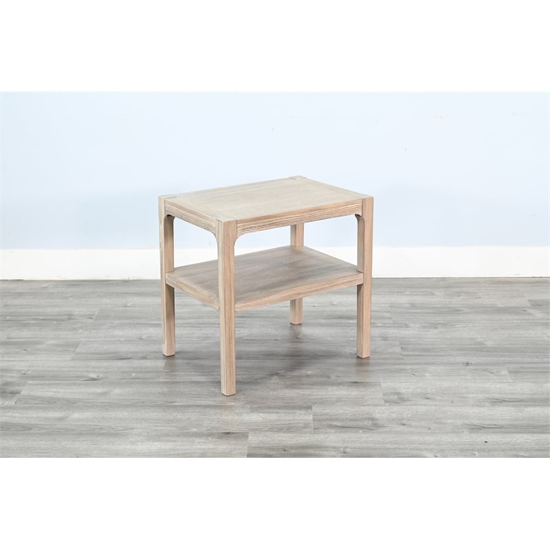 Sunny Designs Wheat-Finish Chair Side Table