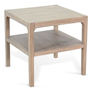 Sunny Designs Wheat-Finish Square End Table with Open Shelf