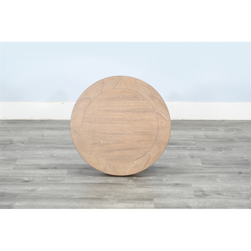 Sunny Designs Wheat Wood Roud Chair Side Table