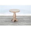 Sunny Designs Wheat Wood Roud Chair Side Table