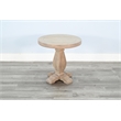 Sunny Designs Wheat Wood Roud Chair Side Table