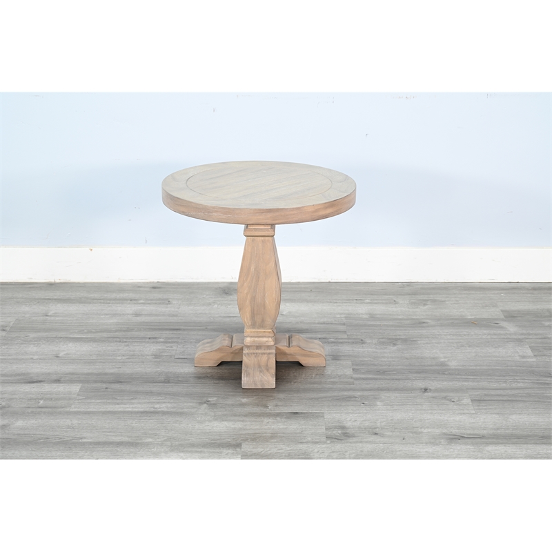 Sunny Designs Wheat Wood Roud Chair Side Table