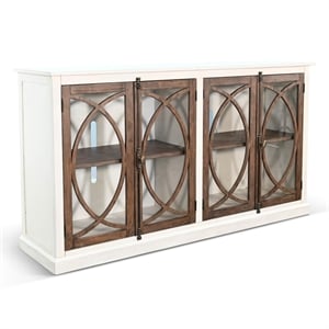 Sunny Designs 78&quot White Media Cabinet