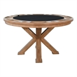 Sunny Designs Natural Round Jack Poker Dining Table