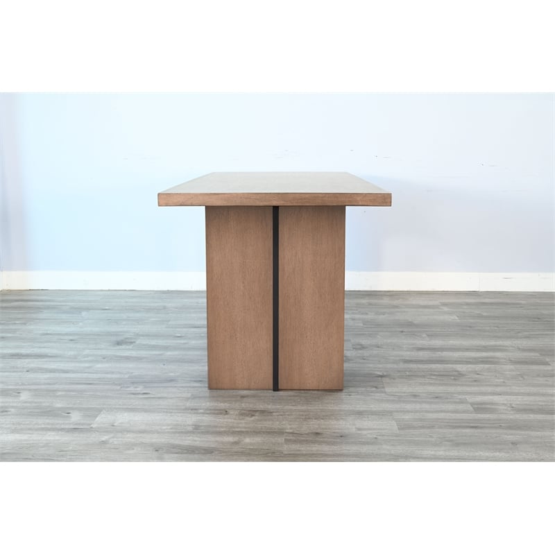 Sunny Designs Rectangular Brown Arch Counter Table