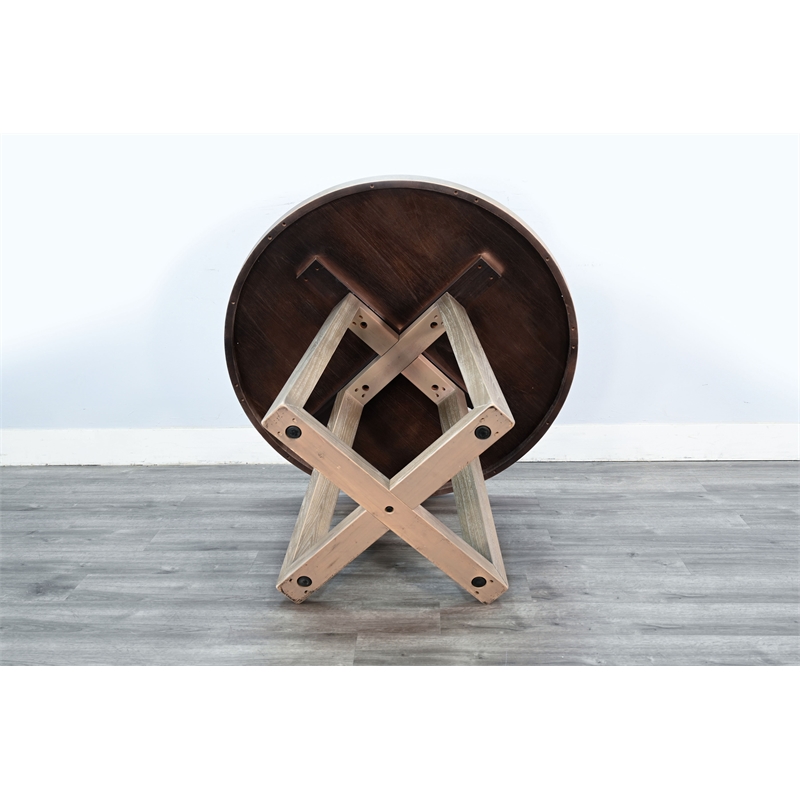 Sunny Designs Mia Natural Round Bar Pub Table