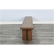 Sunny Designs Modern Wood Dining Bench with Arched Accent Base