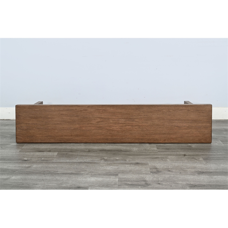 Sunny Designs Modern Wood Dining Bench with Arched Accent Base