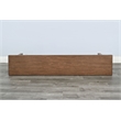 Sunny Designs Modern Wood Dining Bench with Arched Accent Base